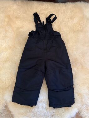 Cat & Jack Black Kids Snow Overalls